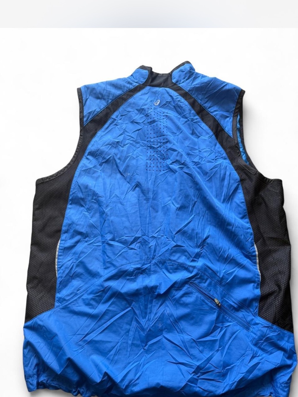 ASICS Blue Men’s Running Vest with Mesh Lining - Picture 3 of 4